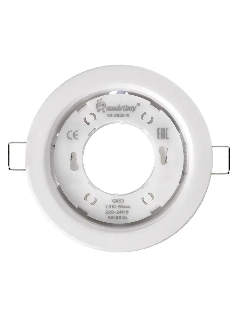 Встраиваемый потолочный светильник под лампу GX53, белый, без лампы