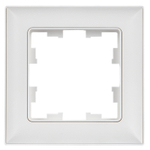 BRITE Рамка 1-местная РУ-1-БрАБ арктический белый/белый IEK