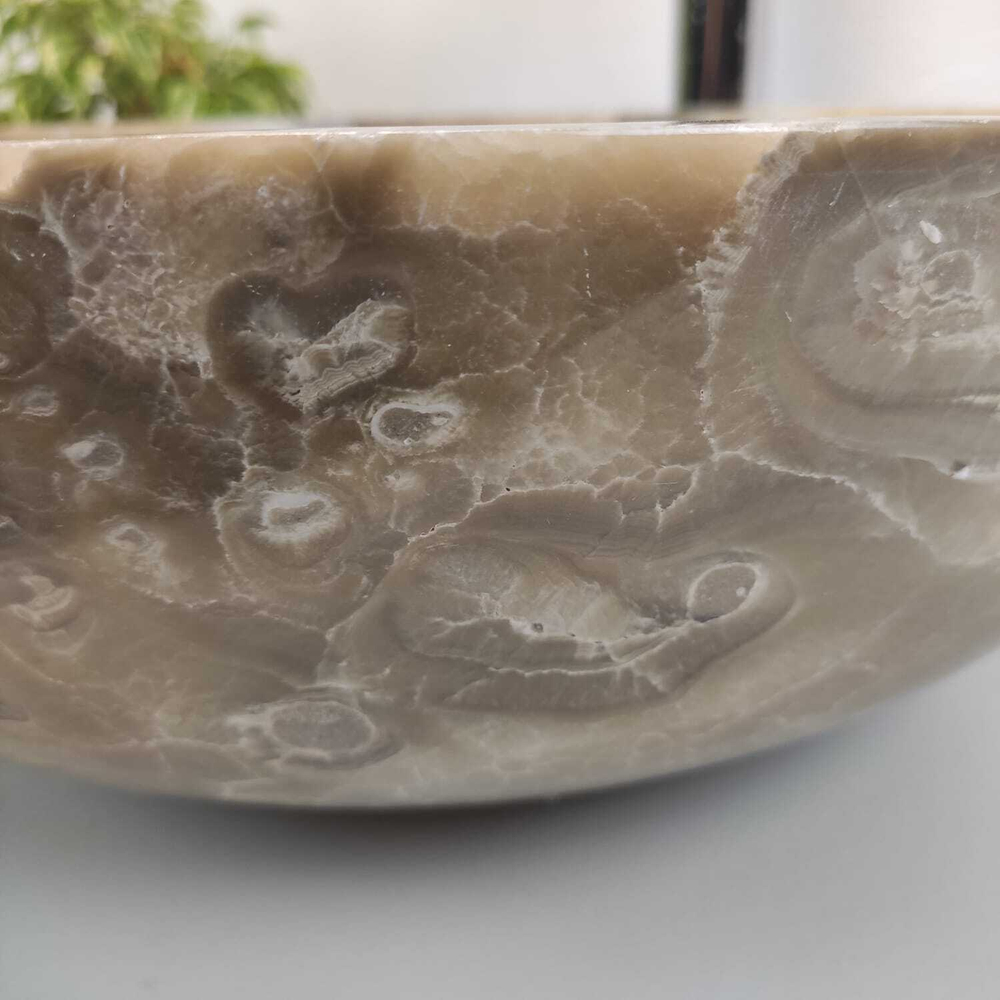 Раковина из оникса Bowl Grey Medium TinLip BO-61086 45*45*15