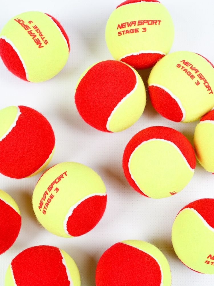 Детские теннисные мячи NEVA SPORT Red (12 мячей в упаковке)