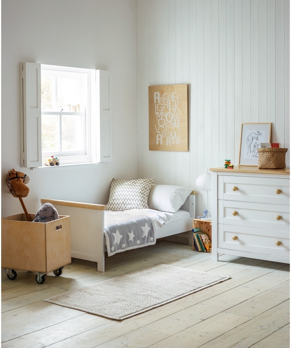 Кроватка Mothercare Lulworth 140×70 см, белый