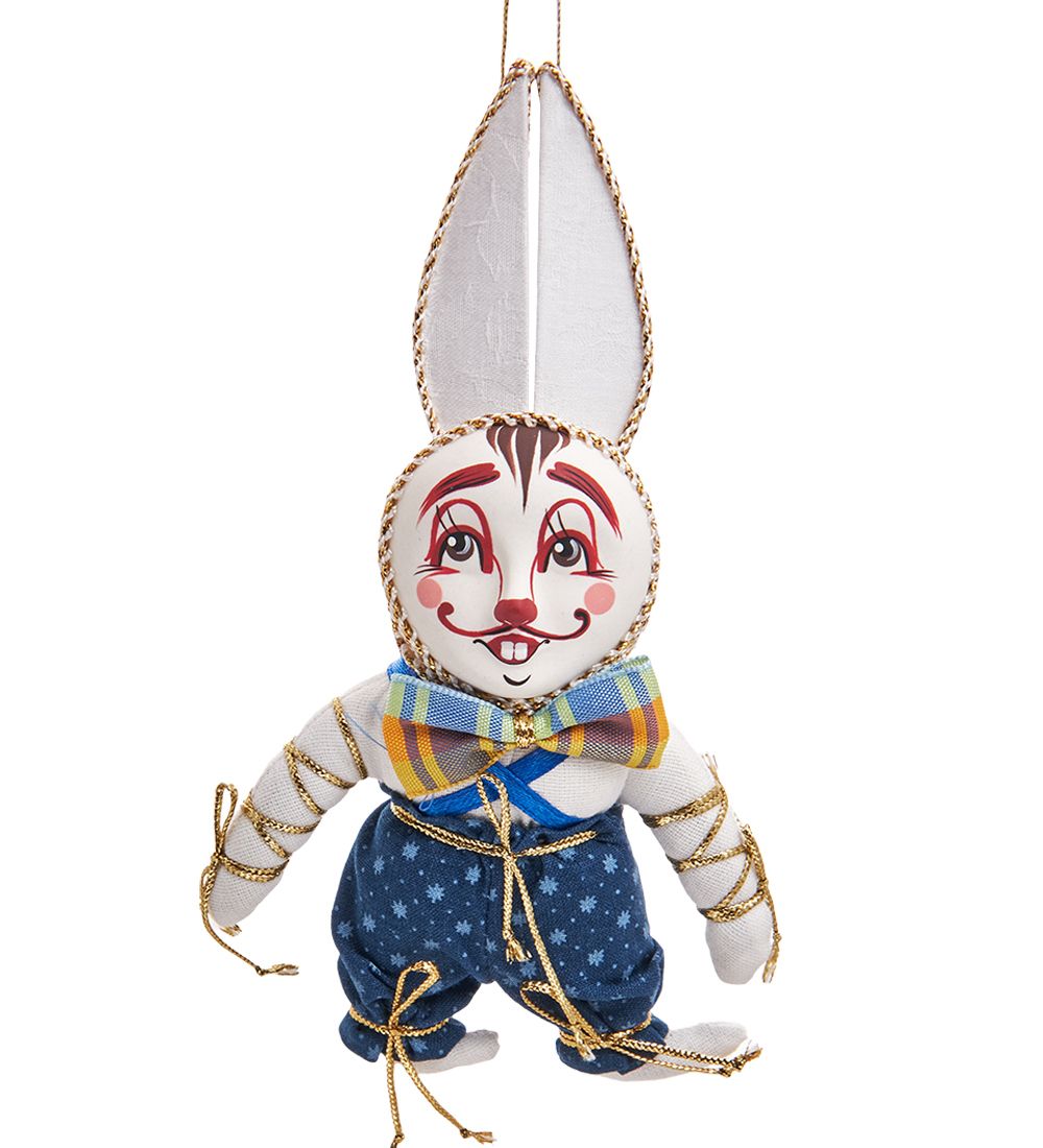 РусКукла RK-454/1 Кукла подвесная «Карнавальный заяц»