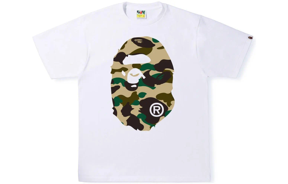 A Bathing Ape Sta Camo Big Ape Head Tee