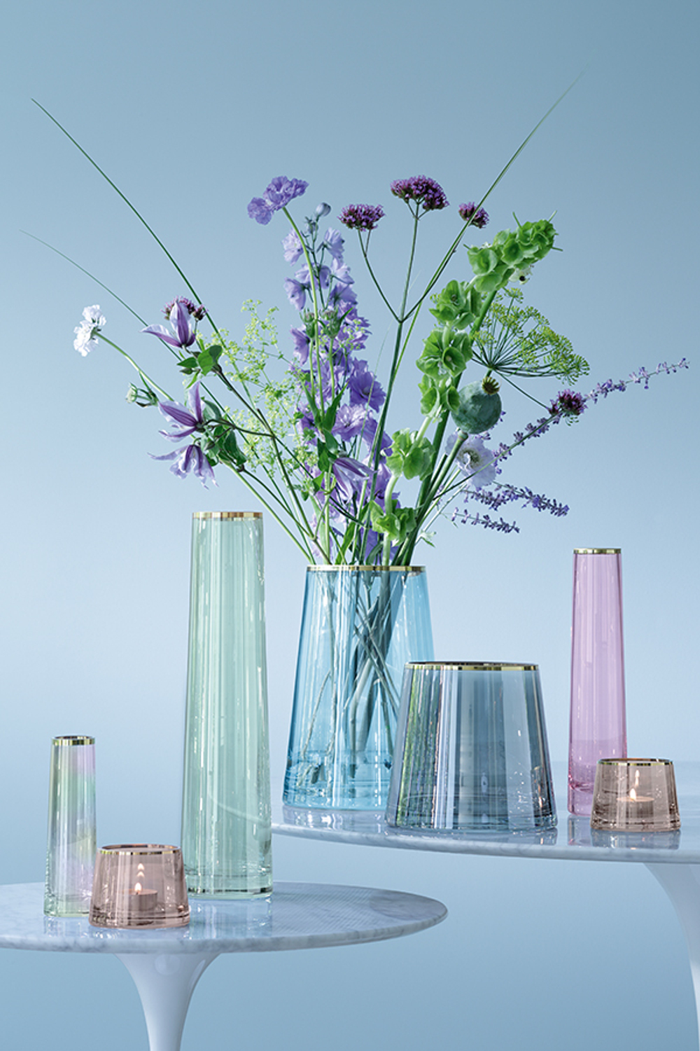 Ваза sorbet, 28 см, розовая