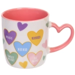 Кружка керамическая 350мл «Сердечки» в подарочной коробке