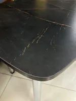 Стол пластик 1100*700 (подстолье прямое раздвижное венге)