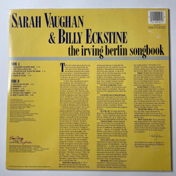 Винтажная виниловая пластинка LP Sarah Vaughan and Billy Eckstine The Irving Berlin Songbook (Holland 1984)