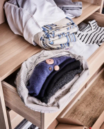 Полка - IKEA KOMPLEMENT/КОМПЛИМЕНТ ИКЕА, 34,8х1,8х96,1 см, под беленый дуб