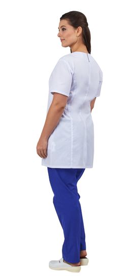 Блуза женская "Лэйн" (белый/черный)