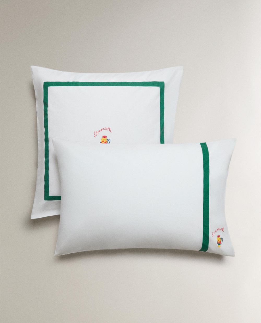 Наволочка Zara Home, хлопок 100%, однотонный, 2628/091