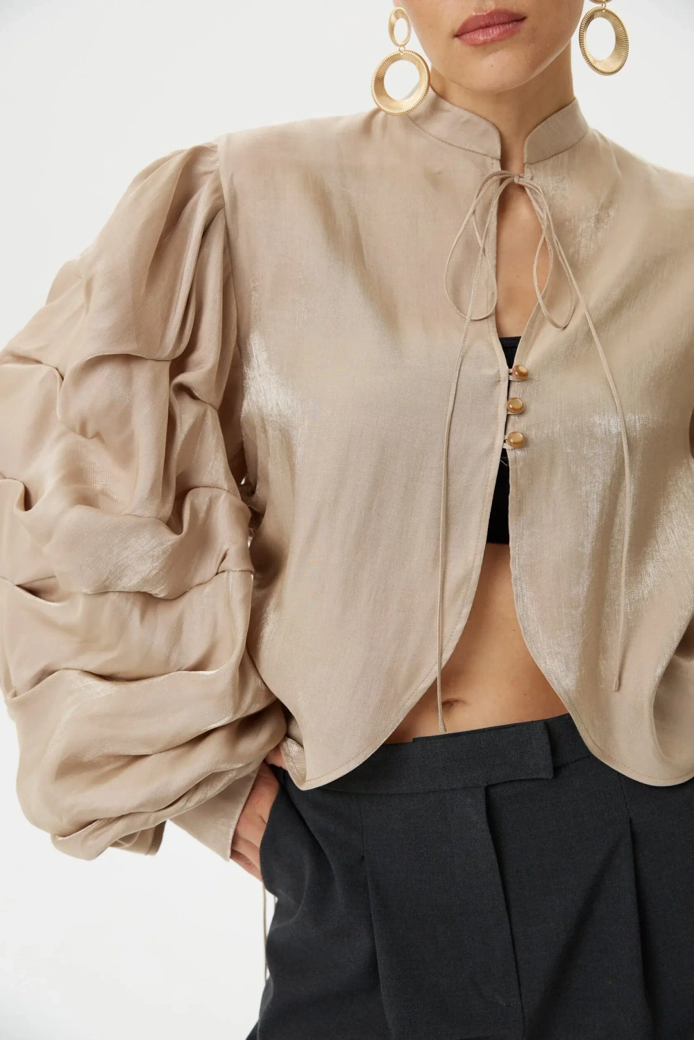 Блуза Облако, Бежевая
