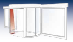 Лазерный сенсор (датчик) безопасности 750 mm (для распашных и карусельных дверей)