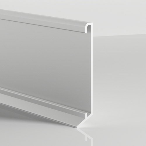 Алюминиевый плинтус для ковролина 60мм ПО-194 серебро матовое 2700 мм