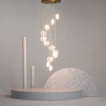 Каскадная люстра Maytoni FROZEN MOD254PL-12BS