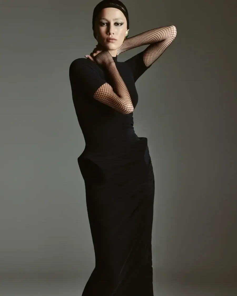 Платье акваланг, Черное