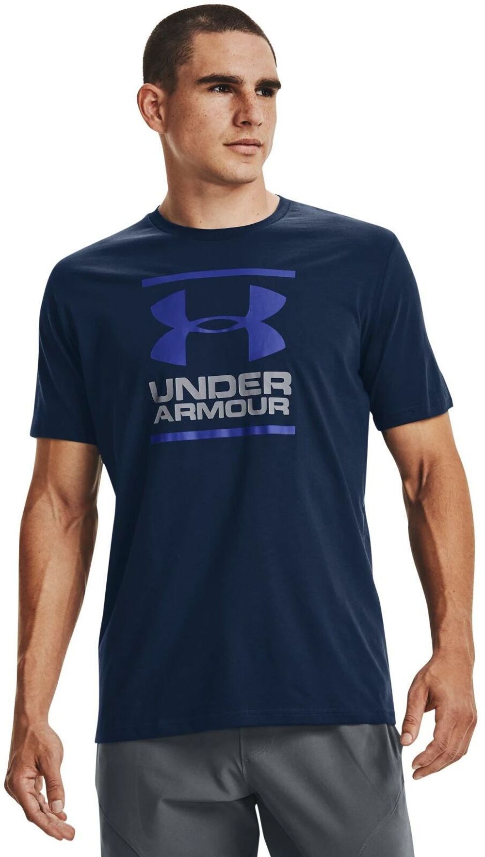 Футболка UA GL Foundation SS T Academy / Steel / Royal Футболка UA GL Foundation SS T Academy / Steel / Royal