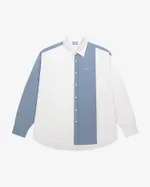 Сорочка мужская Ymkashix Puff белый / серый