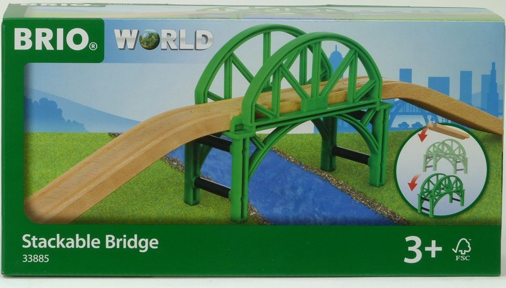 BRIO “Арочный мост” с возможностью наращивания, 4 элемента
