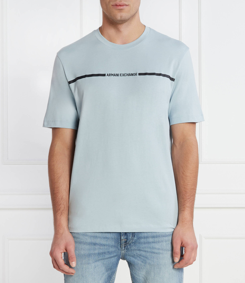 Футболка Armani Exchange - голубой(3DZTLG ZJ9JZ)