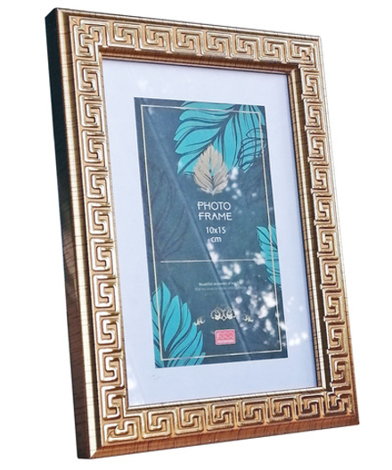 Фоторамка пластик 10х15 см Джанни золото