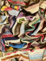 Плед ручной работы (пряжа Италия /кашемир,меринос, ангора, шелк, альпака, мохер. верблюд) р-р 120х170 см вес 900г