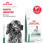 Сухой корм Royal Canin DIABETIC для взрослых собак при сахарном диабете 12кг