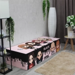 Бескаркасный диван кровать раскладной "BLACKPINK"