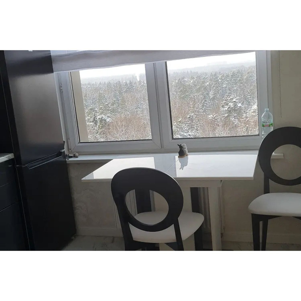 Стол кухонный обеденный раздвижной Сарбия/Серый, Аврора, 120х75х75,5 см АКВИЛОН