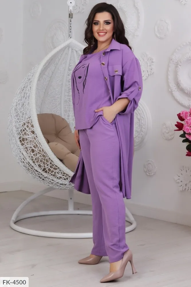 Костюм тройка FK-4497 Фабрика Моды