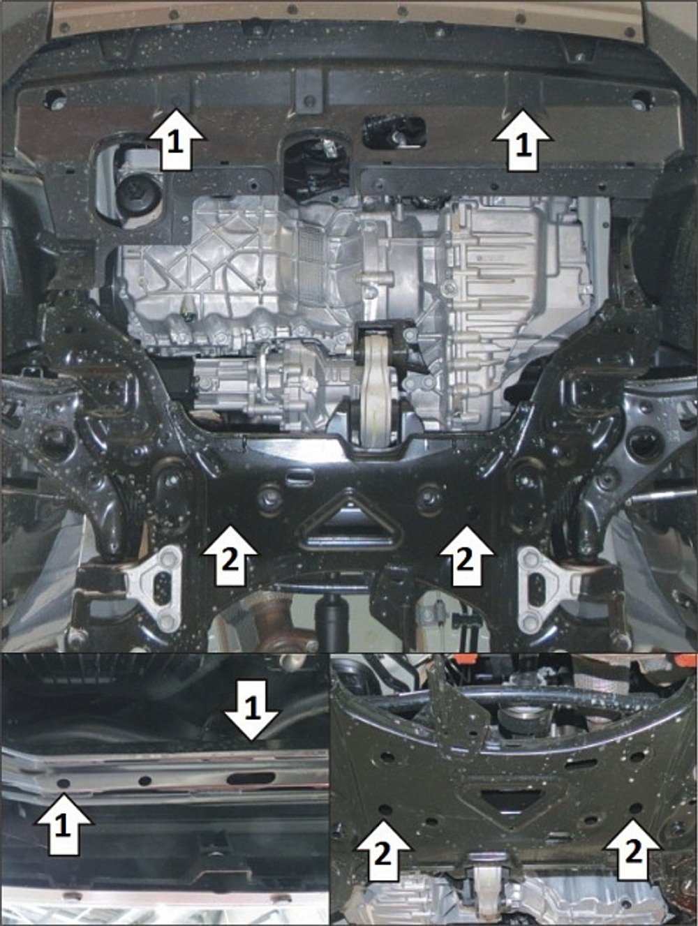 Защита стальная 2 мм Д; КПП; Haval Dargo; F7; с 2024 г MOTODOR.73102