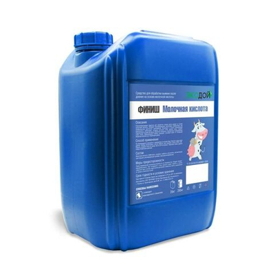 Средство для обработки вымени после доения Экодой ФИНИШ Молочная кислота (10000ppm), 20 кг