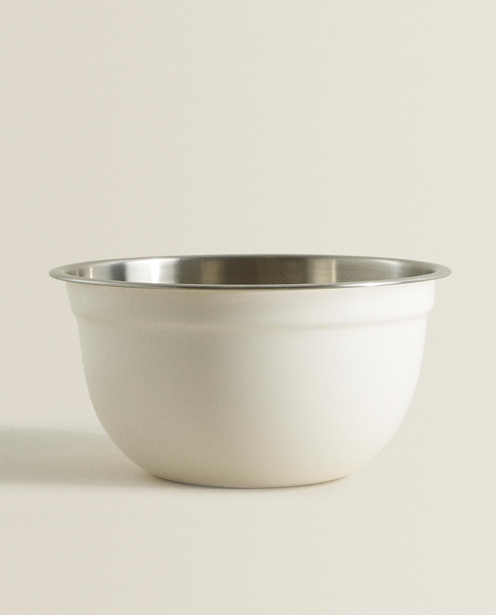 Zara Home миска из нержавеющей стали, цвет кремовый, 17.7 см