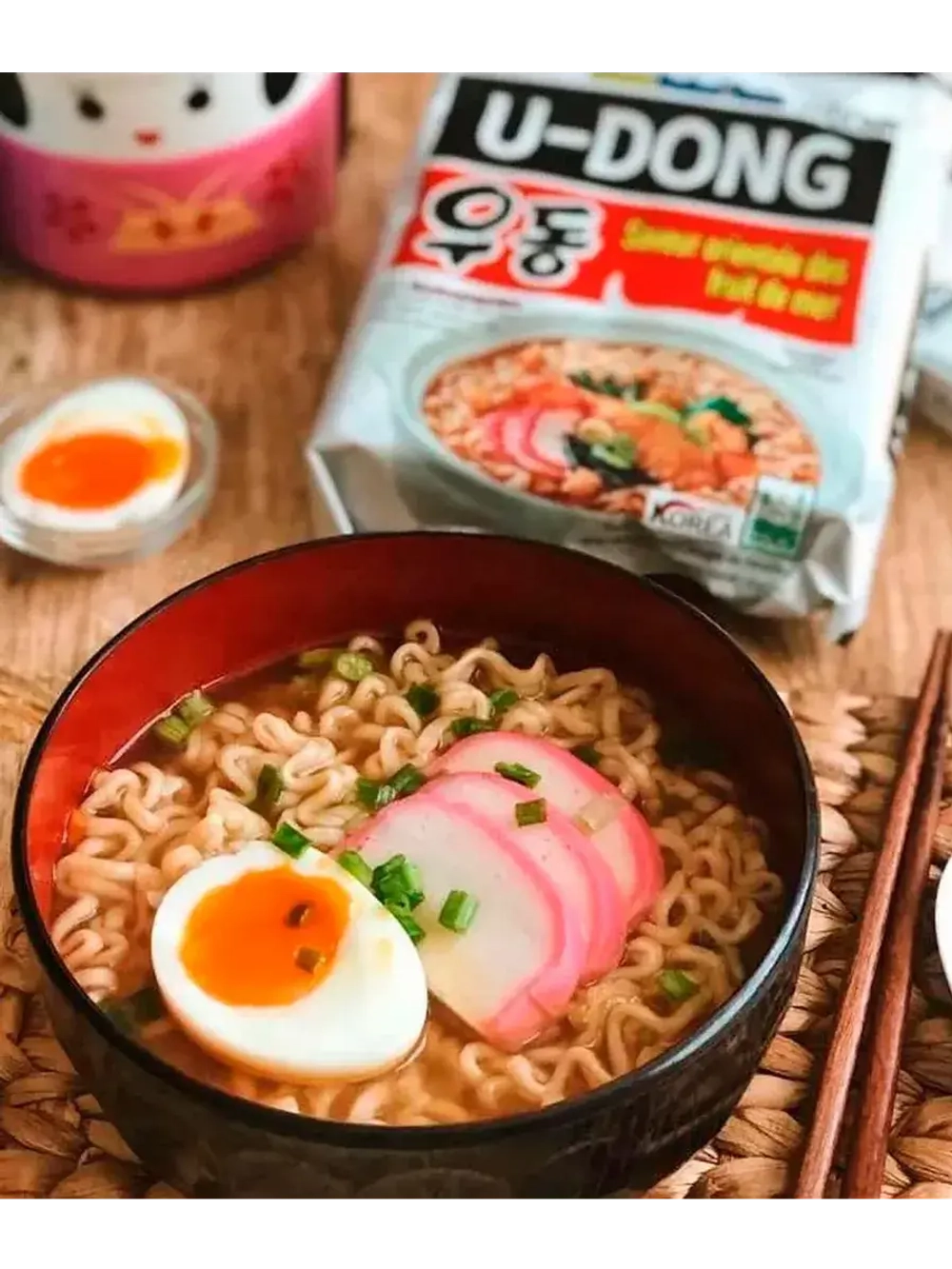 Лапша U-Dong со вкусом морепродуктов 120 г * 3 шт