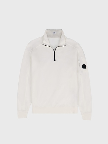 Свитшот на молнии C.P. Company Light Fleece White