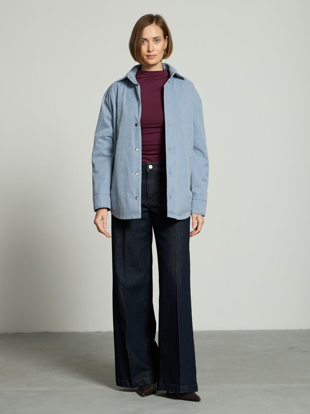 Куртка Бостон голубая утепленная