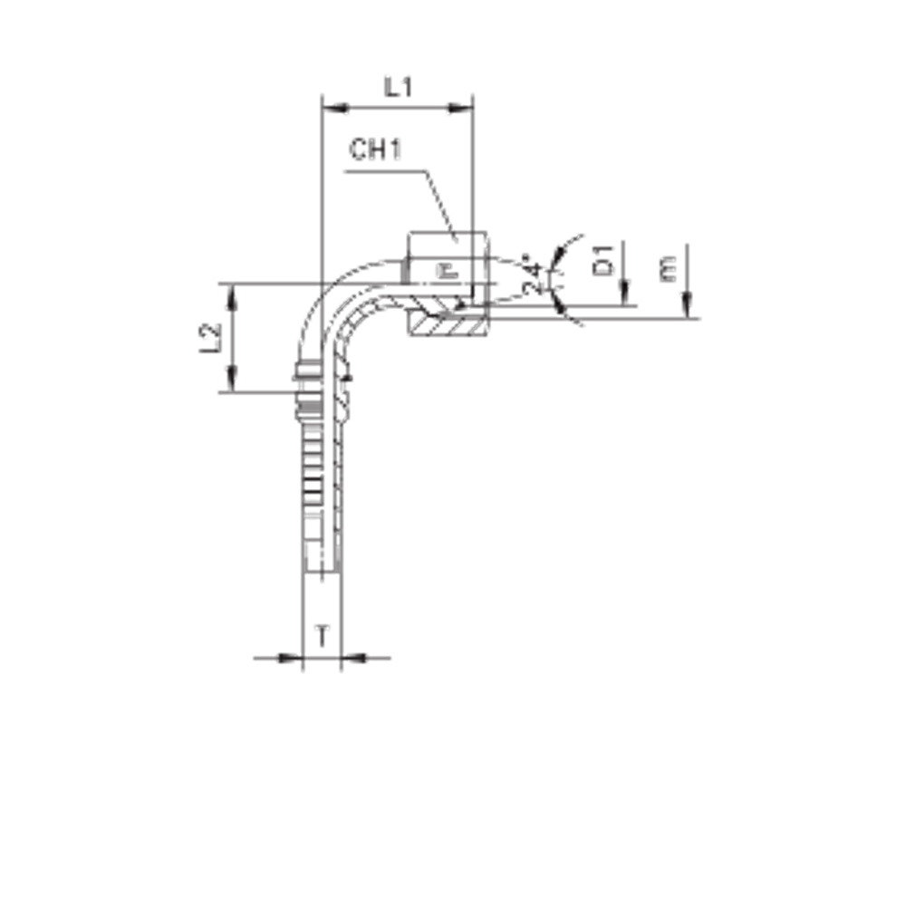 Фитинг DN 20 DKO-S (Г) 30x2 20 (90) Interlock