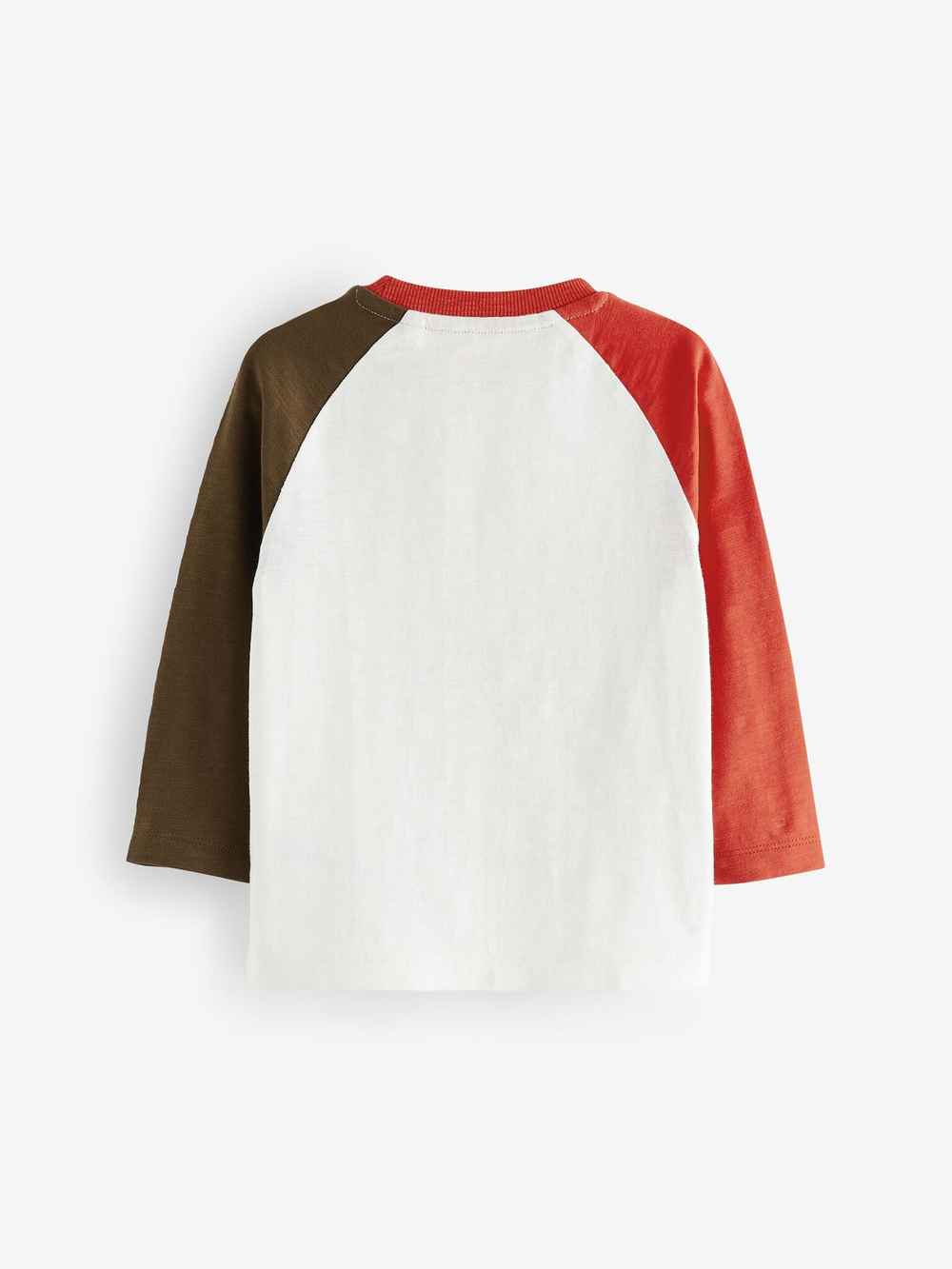 Лонгслив для мальчика Next N66-331, Молочный, Коричневый, Красный