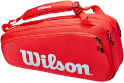 Теннисная сумка Wilson Super Tour 6 Pk - Red