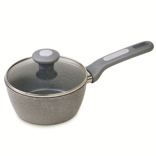 Ковш с крышкой 1,2 л. из литого алюминия Kamille KM-4279GR с мраморным покрытием