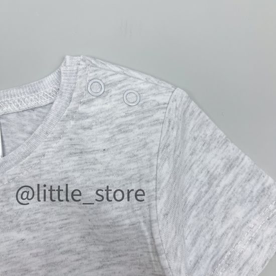 Футболка хлопковая "Машинки" серый меланж