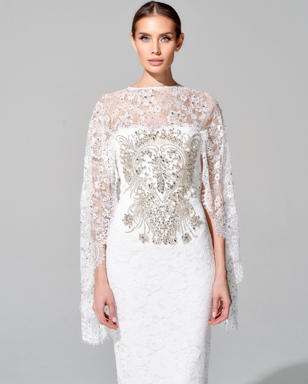 Укороченный кейп "Снежная Королева"