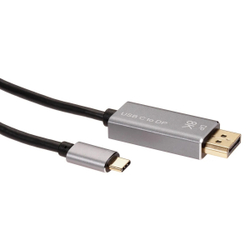 VCOM CU480MC-1.8M Кабель-адаптер USB Type-Cm --&gt; DP1.4v (m) 8K@60Hz, 1.8m , Alum Shell,VCOM [4895182217904]