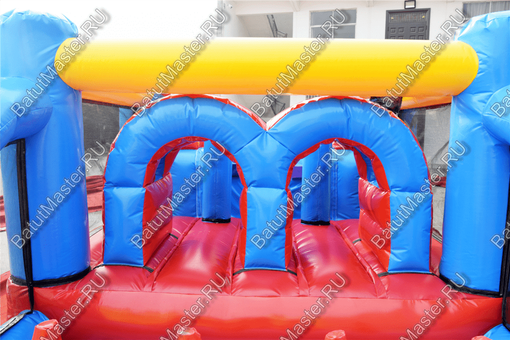 Коммерческий надувной батут "Батутный дрифт" 5,5*3*2,5 м