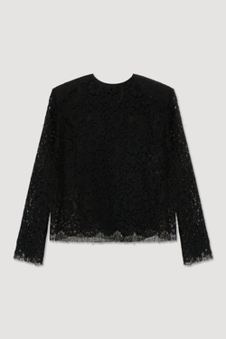 Блуза из черного кружева
