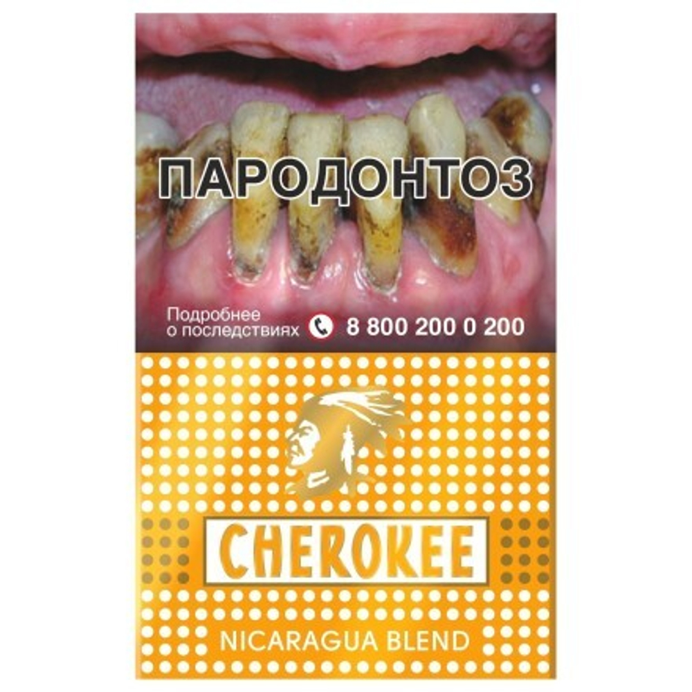 Сигареты с фильтром CHEROKEE НИКАРАГУА БЛЕНД, МРЦ: 225 (пачка 20шт)