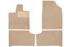 Коврики в салон для CHANGAN UNI-K 2022- кроссовер, 4шт (текстиль, бежевые) KLEVER0409200322112KH