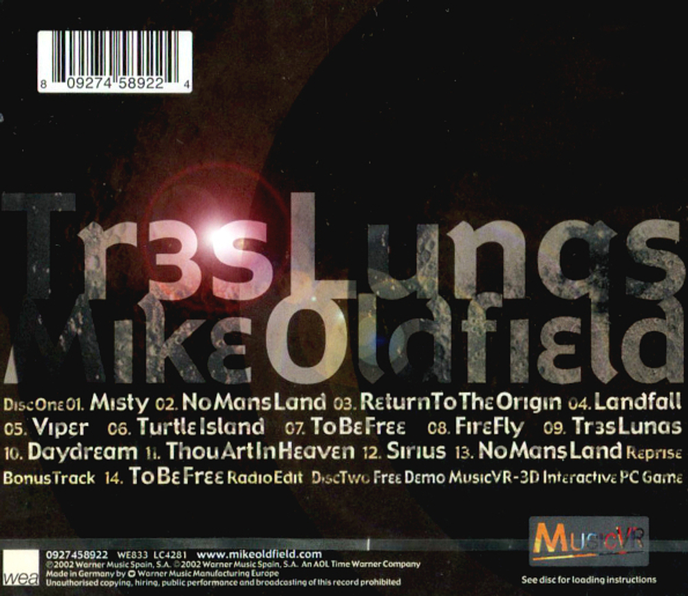 Mike Oldfield / Tr3s Lunas (2CD)