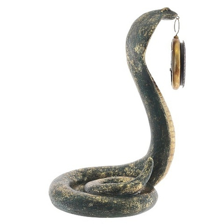 813217 Фигурка декор с часами "Змея" 36,5см