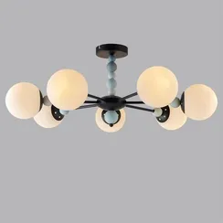 6526/7C MODERNI LN23 292 чёрный Люстра потолочная E14 7*40W 220V SUNDAY