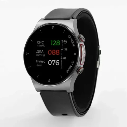 HEALTHBAND Pro №80ME часы-тонометр с ЭКГ, серебристый